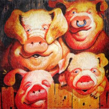 052 Pigs - 3-ply - Paper Design