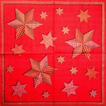 065 Stars - 3-ply - (red) - Ihr