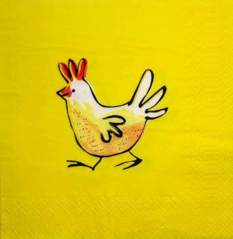 136 Rooster,  Hen - 3-ply
