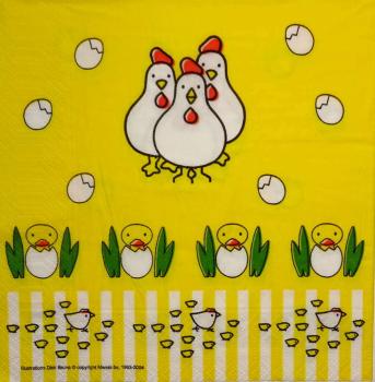 137 Rooster,  Hen - 3-ply - Dick Bruna 1953-2004