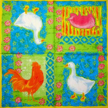 079 Ducks - 3-ply (grün) - Ihr