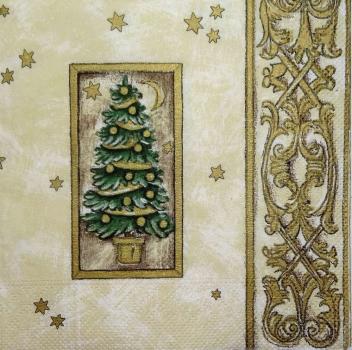 053 Christmas Tree - 3-ply (gold) - Atelier