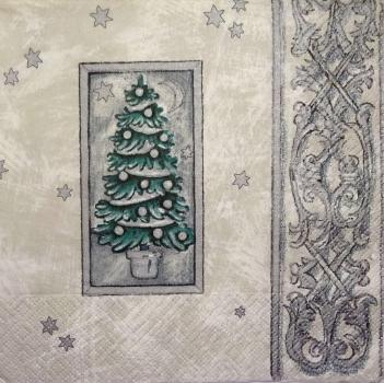 053 Christmas Tree - 3-ply (silver) - Atelier