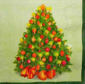 068 Weihnachtsbaum - 3-lagig (grün) - Ambiente