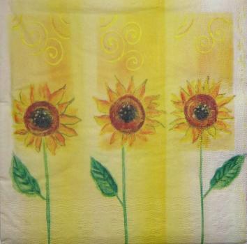 124 Sonnenblumen - 3-lagig