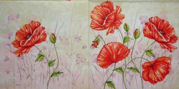 094 Anemonen, Mohn - 3-lagig - Maki