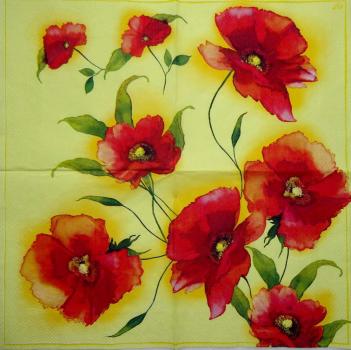 039 Anemones, Poppy - 3-ply (yellow) - Ihr