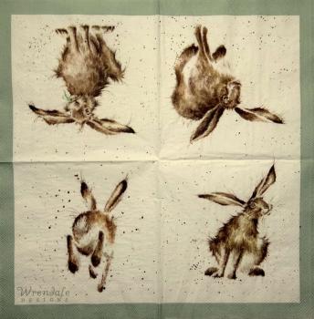 089 Rabbits:  natürlich - 3-ply - Wrendale - CS