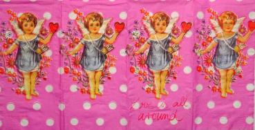 255 Engel - 4-lagig (rosa) - ppd - G.v.d. Flierdt - Taschentuch