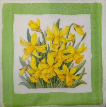 093 Daffodils - 3-ply - 35x35