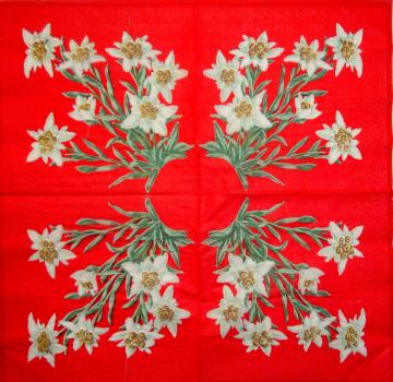 078 Bayern - 3-lagig (rot-6359) - WIDA - 35x35 cm
