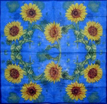 131 Sunflowers - 3-ply - WIDA - 35x35 cm