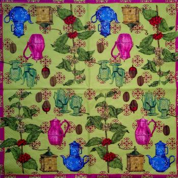 189 Asien - 3-lagig - (grün) - Caspari