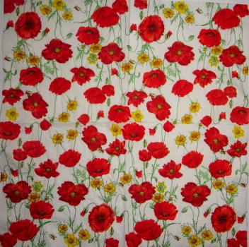 111 Anemones, Poppy - 3-ply - Susy Card