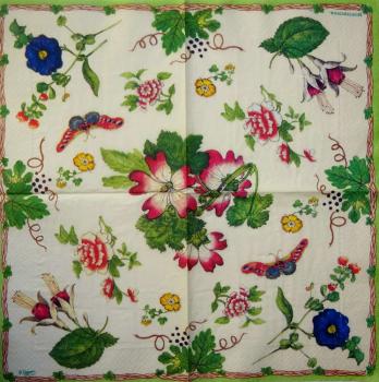 170 Flowers Others - 3-ply - Caspari - Winterthur
