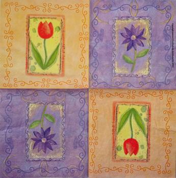 133 Tulpen - 3-lagig - AVEC