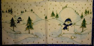 139 Snowman - 3-ply (blue) - Ihr