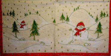 139 Snowman - 3-ply (red) - Ihr