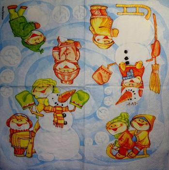 141 Schneemann - 3-lagig - Vielseidig