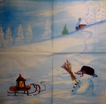 143 Schneemann - 3-lagig- Ihr