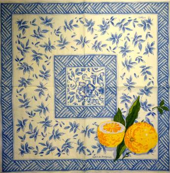 100 Zitronen, Orangen - 3-lagig - Caspari - Isabelle de Borchgrave
