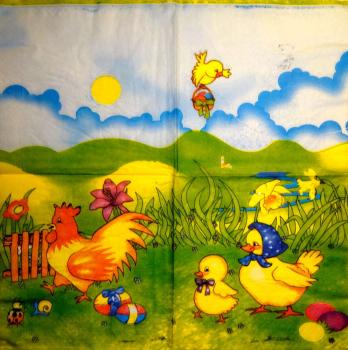 090 Rooster,  Hen - 3 ply - Sweden