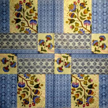 061 Magnolias - 3-ply (blue)