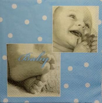 084 Baby - 3 lagig (blau)  - Home Fashion - CS