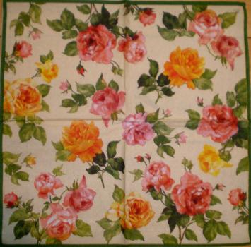 039 Roses - 3-ply (cream) - Ihr