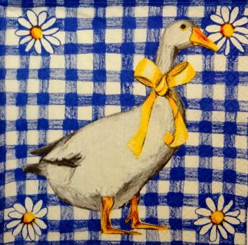 114 Enten - 3-lagig (dunkel blau)