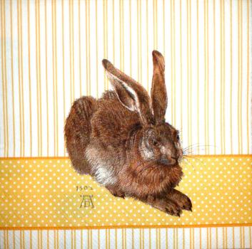092 Rabbits:  natürlich - 3-ply (yellow) - Dürer Rabbit - Ihr