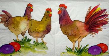124 Hahn, Huhn - 3 lagig - Duni