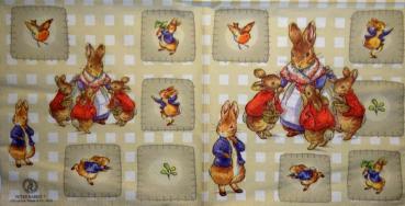 142 Rabbits:  unnatürlich - 3-ply - MOLCA - Peter Rabbit - Frederick Warne 2002