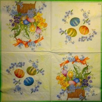 100 Eggs,  Easter Eggs - 3 ply (yellow) - Maki