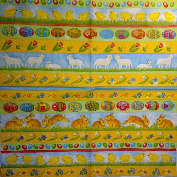 009 Eggs,  Easter Eggs - 3-ply (yellow) - Ihr