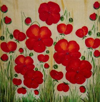 120 Anemones, Poppy - 3-ply - Colourful Life