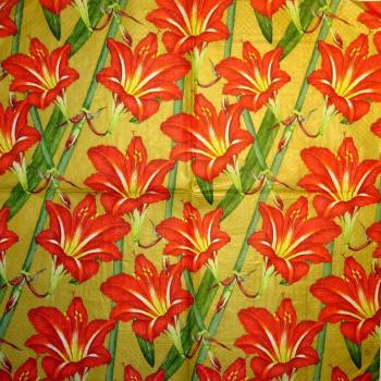 020 Lilien - 3-lagig(gold) - Caspari