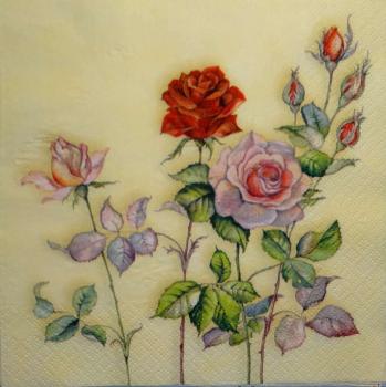 461 Roses - 3-ply (cream) - Home Fashion