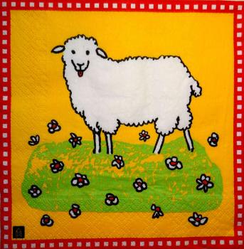 083 Sheep - 3-ply (yellow) - Barbara Brenner - Design House