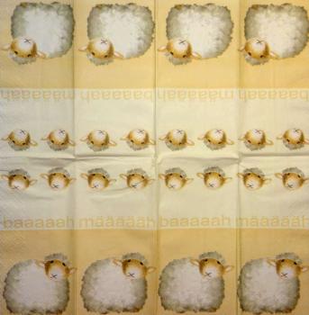 092 Schafe - 4-lagig - Paper Design - Taschentuch