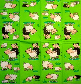 095 Sheep - 4-ply - Sniff - ppd - Handkerchief