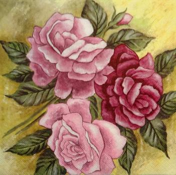 432 Rosen - 3-lagig (rosa) - Truba Fashion