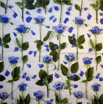 172 Roses - 3-ply (blue) - Home Fashion