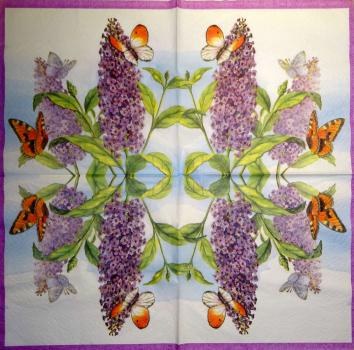 155 Butterflies - 3-ply - WIDA - 35x35 cm