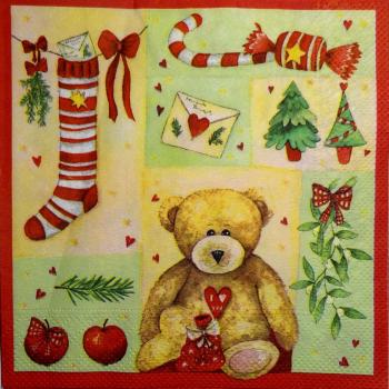 086 Bären Christmas - 3-ply