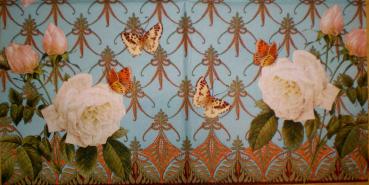 128 Rosen - 3-lagig (blau)