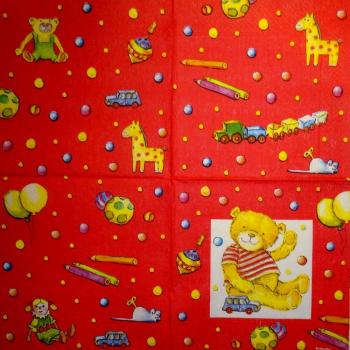 113 Teddy - 3-lagig (rot)