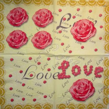 543 Rosen - 3-lagig -  (gelb) - Ambiente