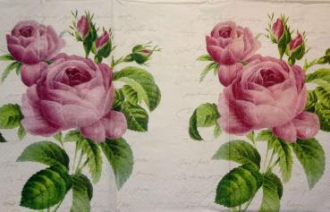 545 Roses - 3-ply -  - Paw - 33x42cm Buffet