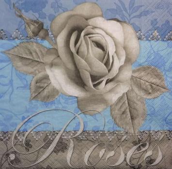 420 Roses - 3-ply (blue) - Paper Design